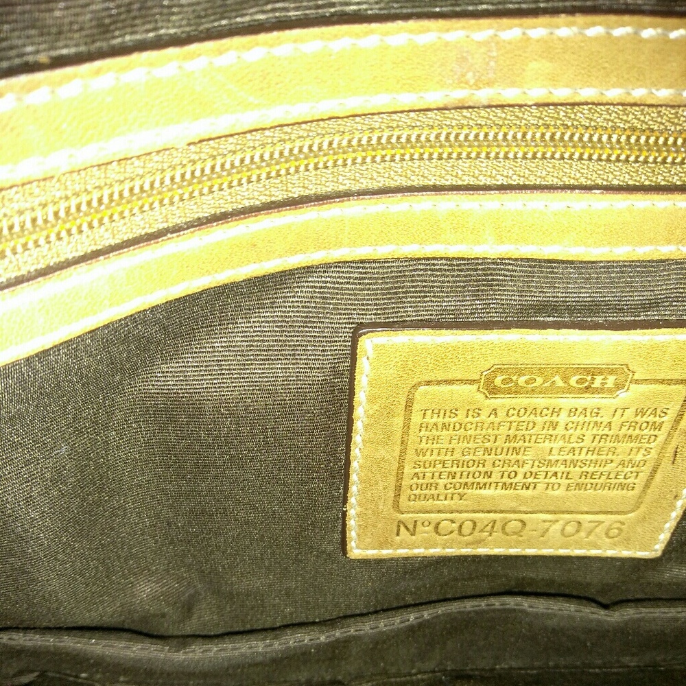 Authentic Coach Mini Monogram Canvas Satchel - image 7
